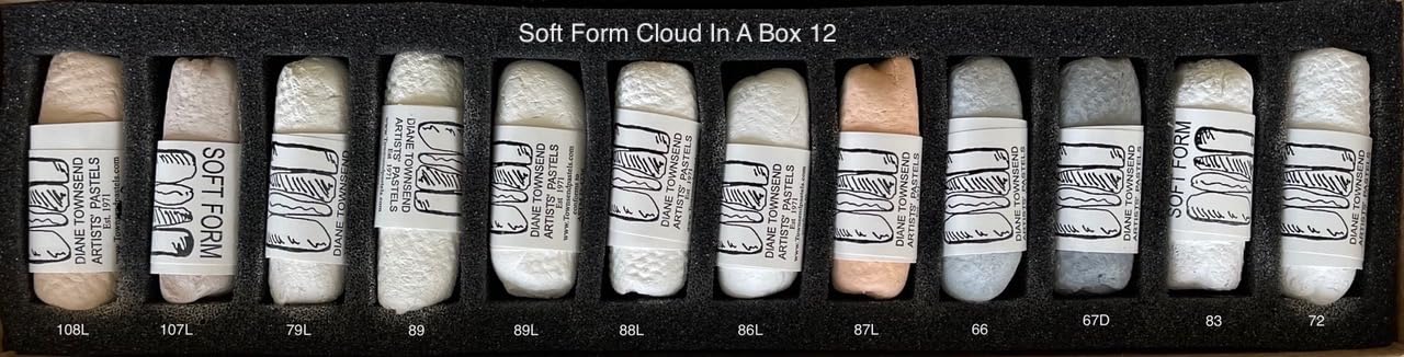 Diane Townsend Handmade Soft Pastel Sets - Cloud in a Box Set of 12 Pastels