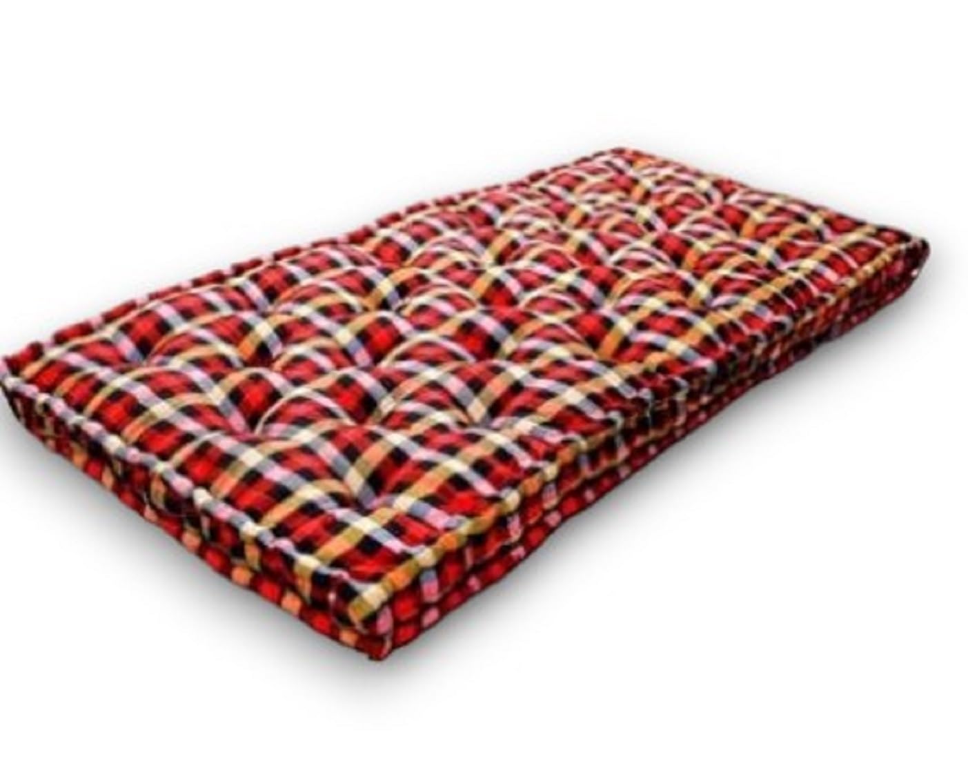 Cloud Feel 5 inch Single Cotton Mattress Soft Cotton Multicolor Mattress Gadda Single Bed Ideal Travel, Home, Dabha, Hotel, Marriage Hall (L x W: 72 inch x 36 inch)-image-47