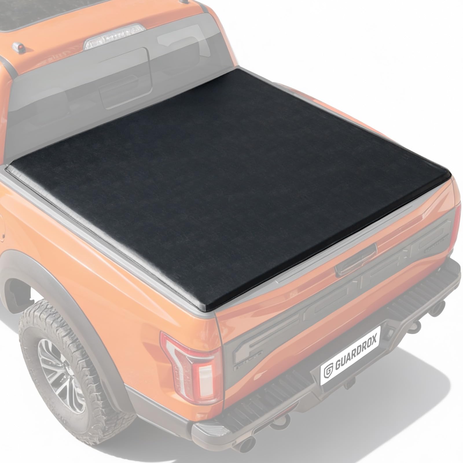 r5 soft roll-up truck tonneau cover compatible with 2015-2026 ford f-150, vinyl soft cover for fishing, farm, business, family outings, waterproof, dustproof, uv resistant (5.5ft)