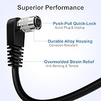 Vista 2 de Alvin's Cables HR10A-7P-6S Hirose 6 Pin hembra a extremo abierto Cable de E/S de alimentación para Sony CCD, Basler, Keyence, Cognex, Baumer