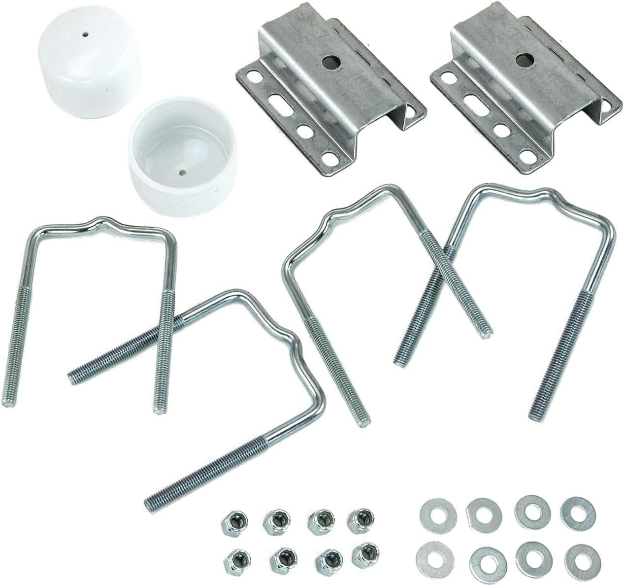 Boat Trailer Galvanized Universal Guide Pole and Post Mounting U Bolt Kit Sports