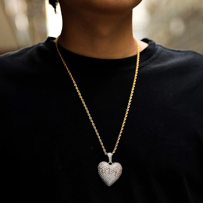 Men's heart necklace Clearance