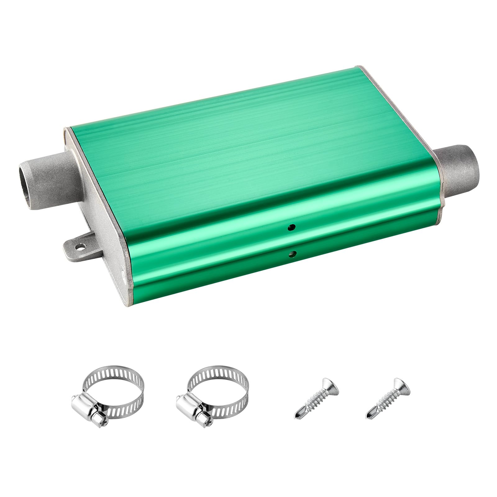 VEVOR Silenziatore per Riscaldatore Diesel da 24 mm, Kit Connettore per Uscita d'Aria in Lega di Alluminio, con 2 Morsetti e Viti, per Riscaldatori da 2 kW, 5 kW e 8 kW, Manutenzione