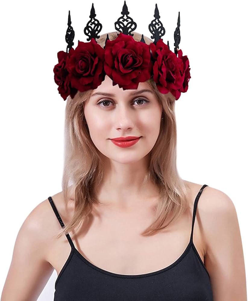 Amazon.co.jp: ハロウィン スタイリッシュ レッド ローズ クイーン