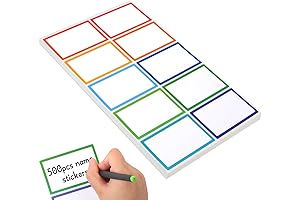 Utron 500Pcs Name Labels, Sticking Name Tags for Organization