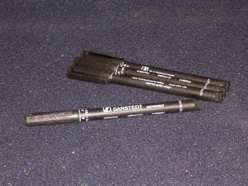 Sarstedt Permanent Fine Tip Pen For Plastic Or Glass Tubes, Black (10 per pack)