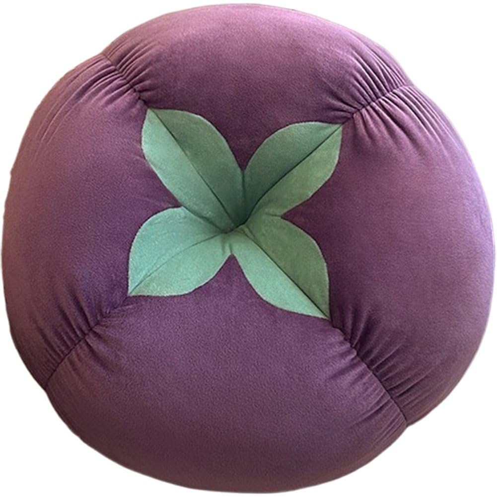 Sslvya Plush Mushroom Throw Pillow Fun Sitting Floor Cushion for Home Sofa Couch Bedroom Car Office and Party Decoration
