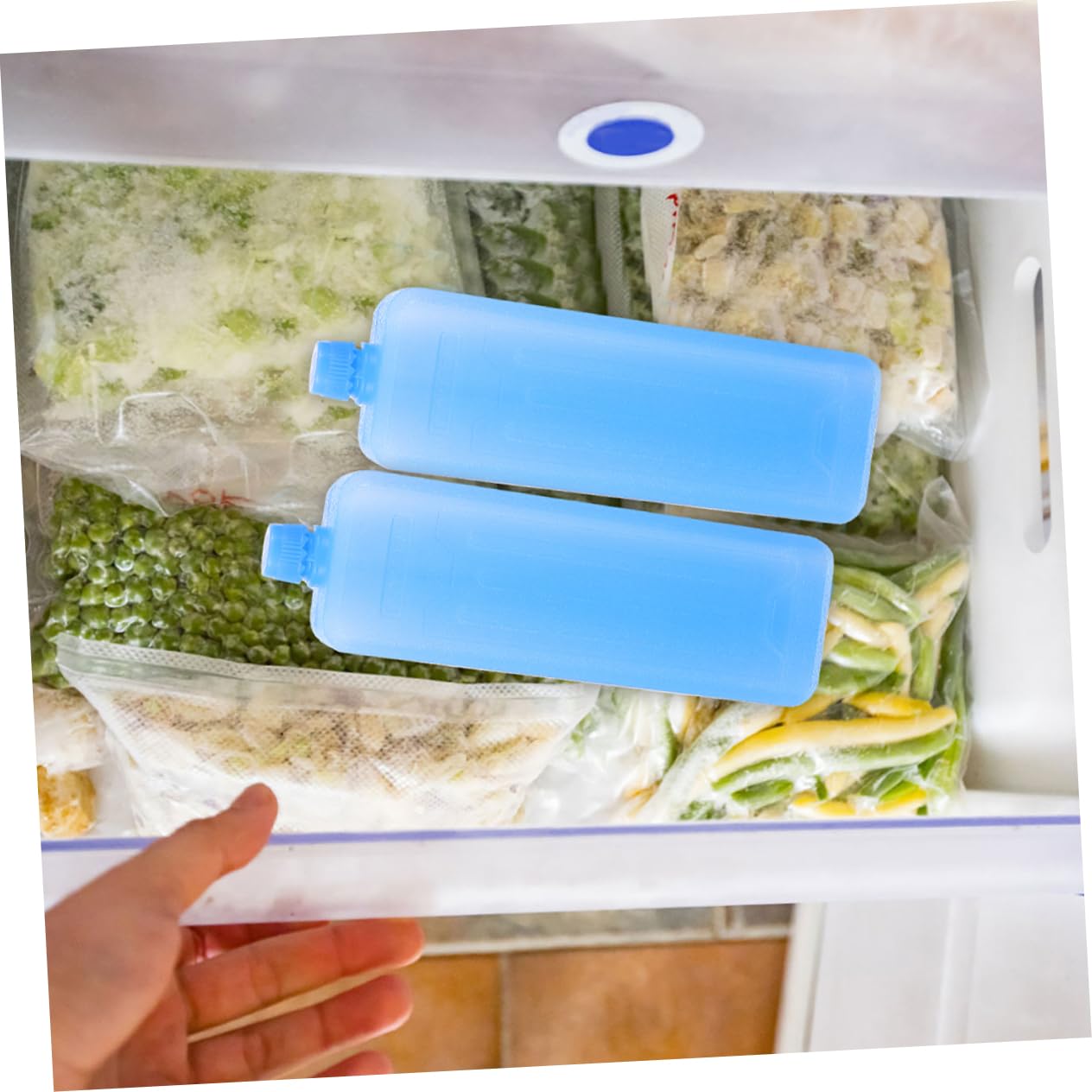 BESPORTBLE Ventilatore Condizionata Refrigeratori per Cristalli di Ghiaccio Accessori per La Pesca Congelatore Congelatore Contenitore per Il Ghiaccio Blocco Ghiaccio per Refrigeratori