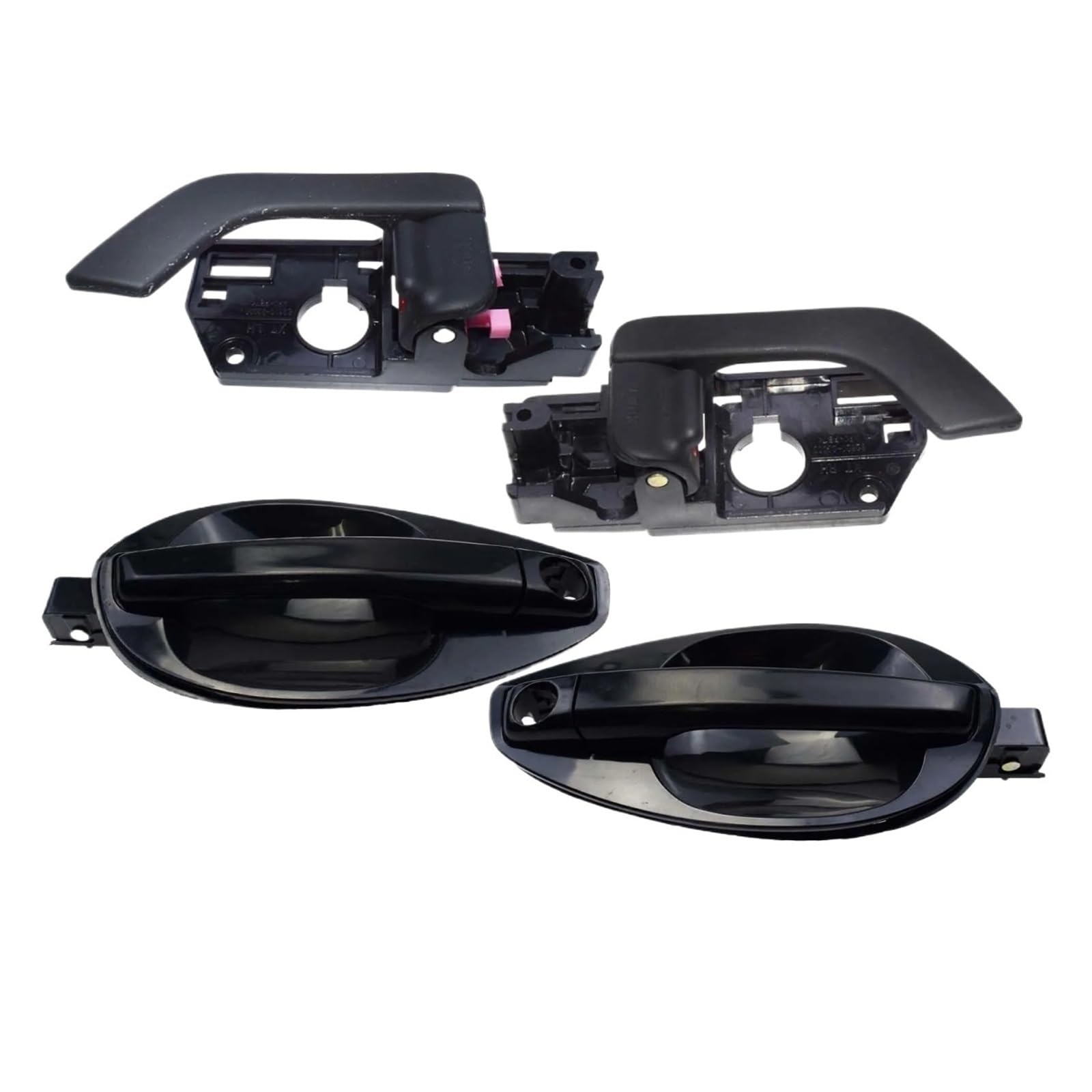 RAGPUKMUAN Car Door Outer Grab Handle for Hyundai for Tiburon for Coupe 2003-2008 826502C000 826602C000 826102C000 Exterior Outside Inside Door Handle Left Right 4Pcs