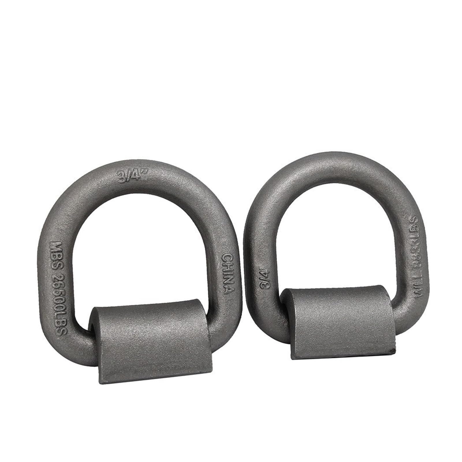 Anneau en D soudable de 1 à 20 tonnes, anneaux de levage forgés à haute résistance, point de levage, anneau de force d'arrimage robuste, anneau latéral, ancrage rabattable à souder(1/2inch)