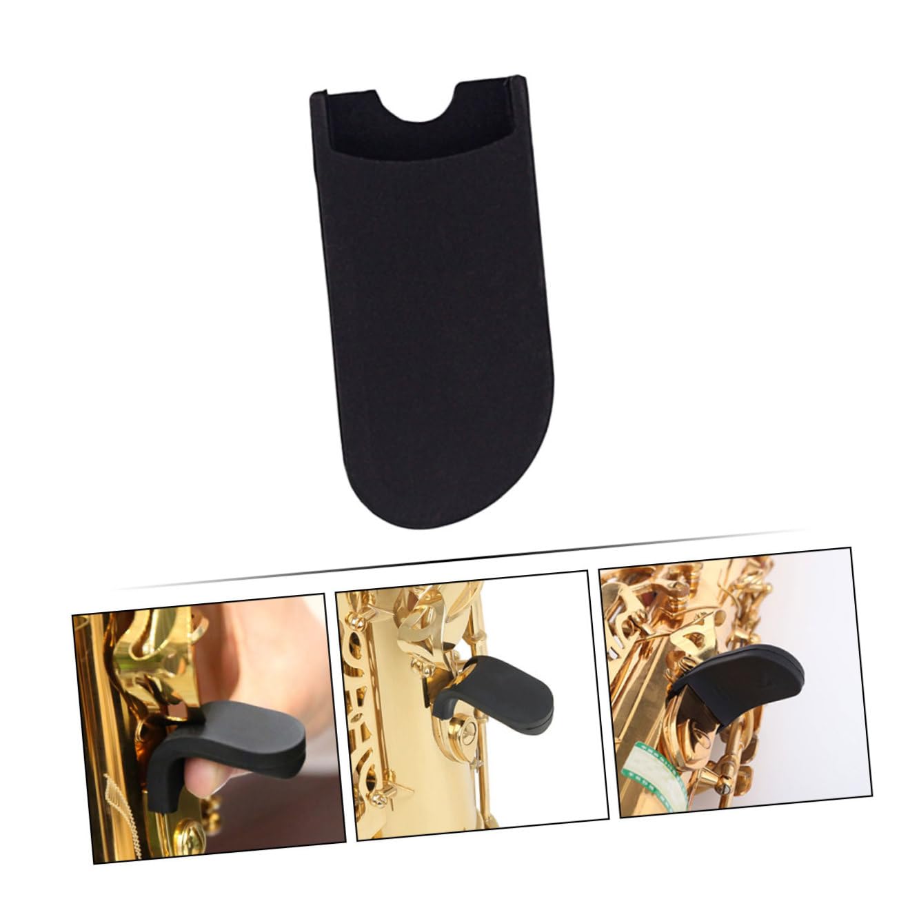Poggiapollice Per Sassofono In Gomma - Supporto Ergonomico Per Dita, Nero - Foto 12