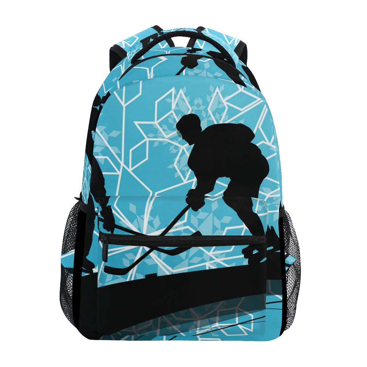 senya School Backpack Ice Hockey Players Sport Bookbag for Boys Girls Travel Bag