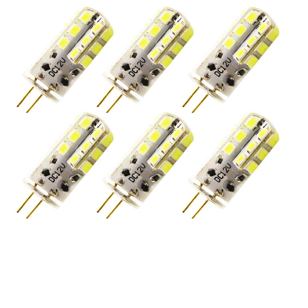G4 LED Bulb DC 12V 3 Watt Light Bulb Equivalent to 30W Halogen Bulb Replacement Daylight Cold White