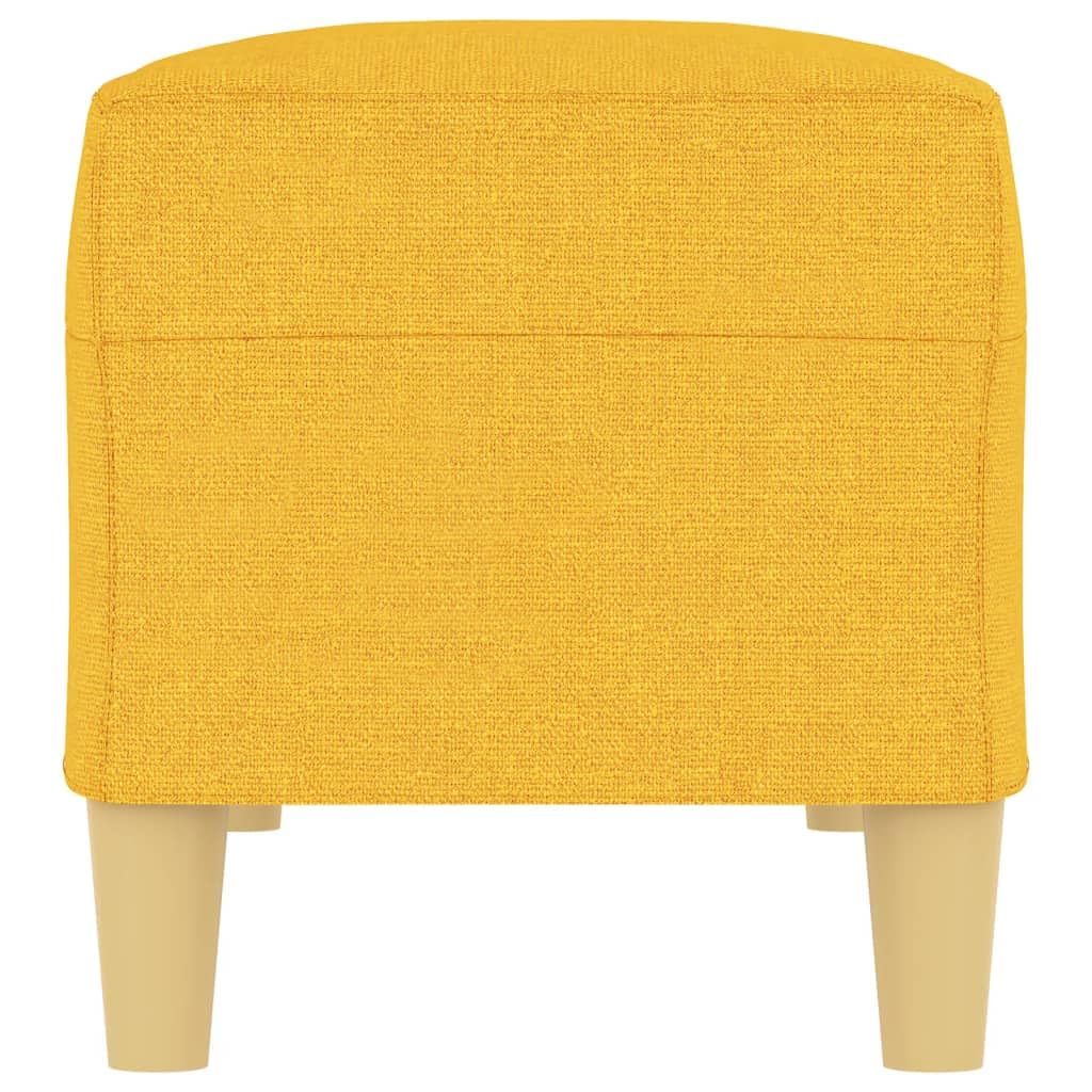 vidaXL Panca Giallo Chiaro 100x35x41 cm in Tessuto