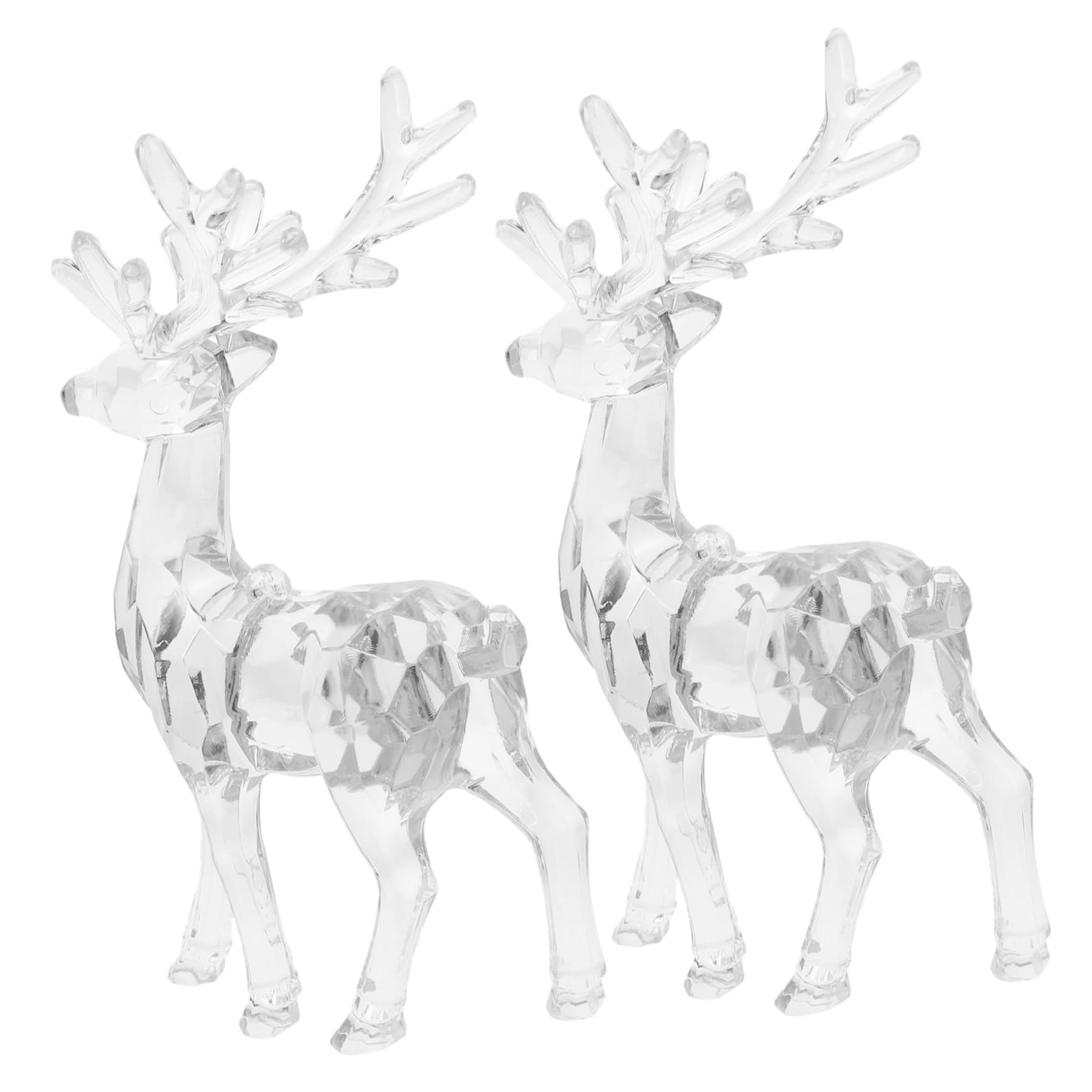 10pezzi Addobbi Natalizi Acrilico Con Cervo Trasparente Decorazioni Per Albero Di Natale e Feste Di Natale Per Famiglia e Amici