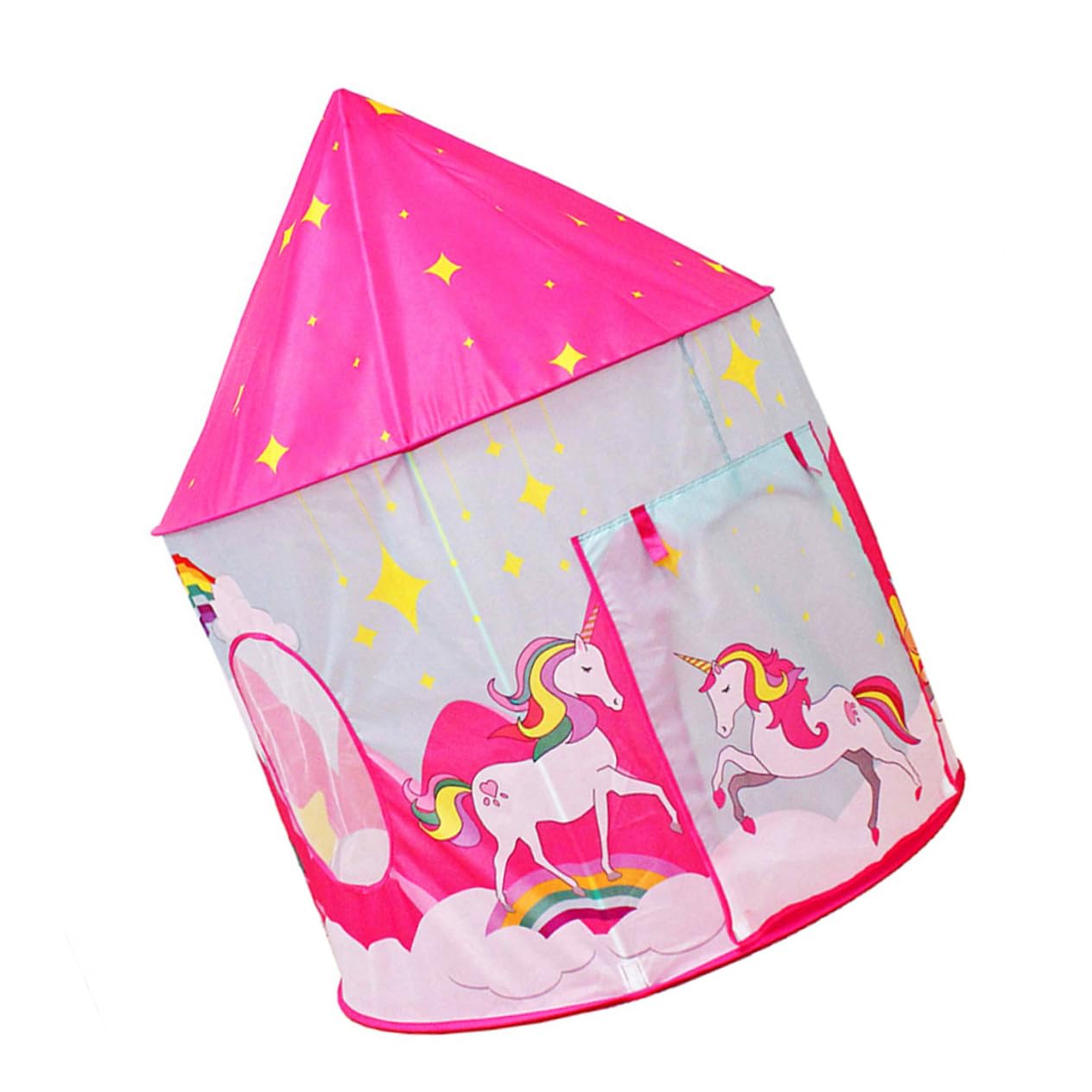 WOONEKY Da Gioco Per Bambini Portatile Rosa Pieghevole Casetta Da Gioco Da Interno Traspirante Spazio Per Sedersi e Dormire Per Bambini Per La Casa