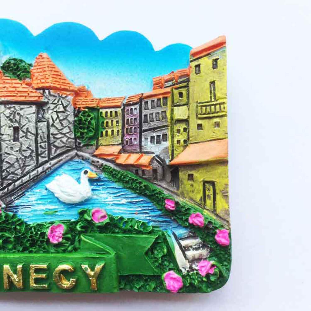 Annecy France - Magnete da frigorifero 3D, regalo per souvenir per casa e cucina, collezione di adesivi magnetici