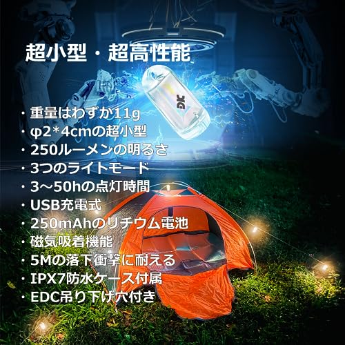 DOKeep 超ミニLEDライト4個セット
