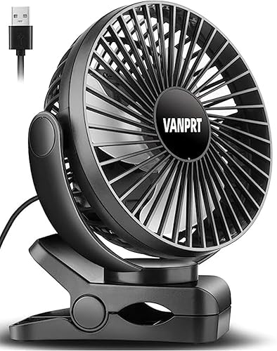 VANPRT Ventilador de escritorio alimentado por USB de 6 pulgadas, pequeño pero potente, ventilador de oficina, ventilador personal, ventilador