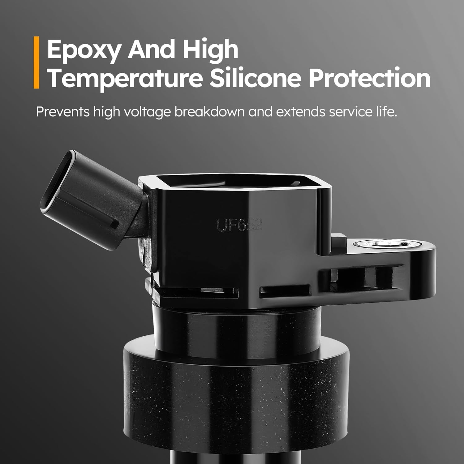 UF652 Ignition Coil Pack Compatible with 2012-2020 Hyundai Accent,2012-2017 Hyundai Veloster/2012-2020 Kia Rio,2012-2019 Kia Soul Replaces#273012B100 C1803 GN10634 5C1860 (set of 4)