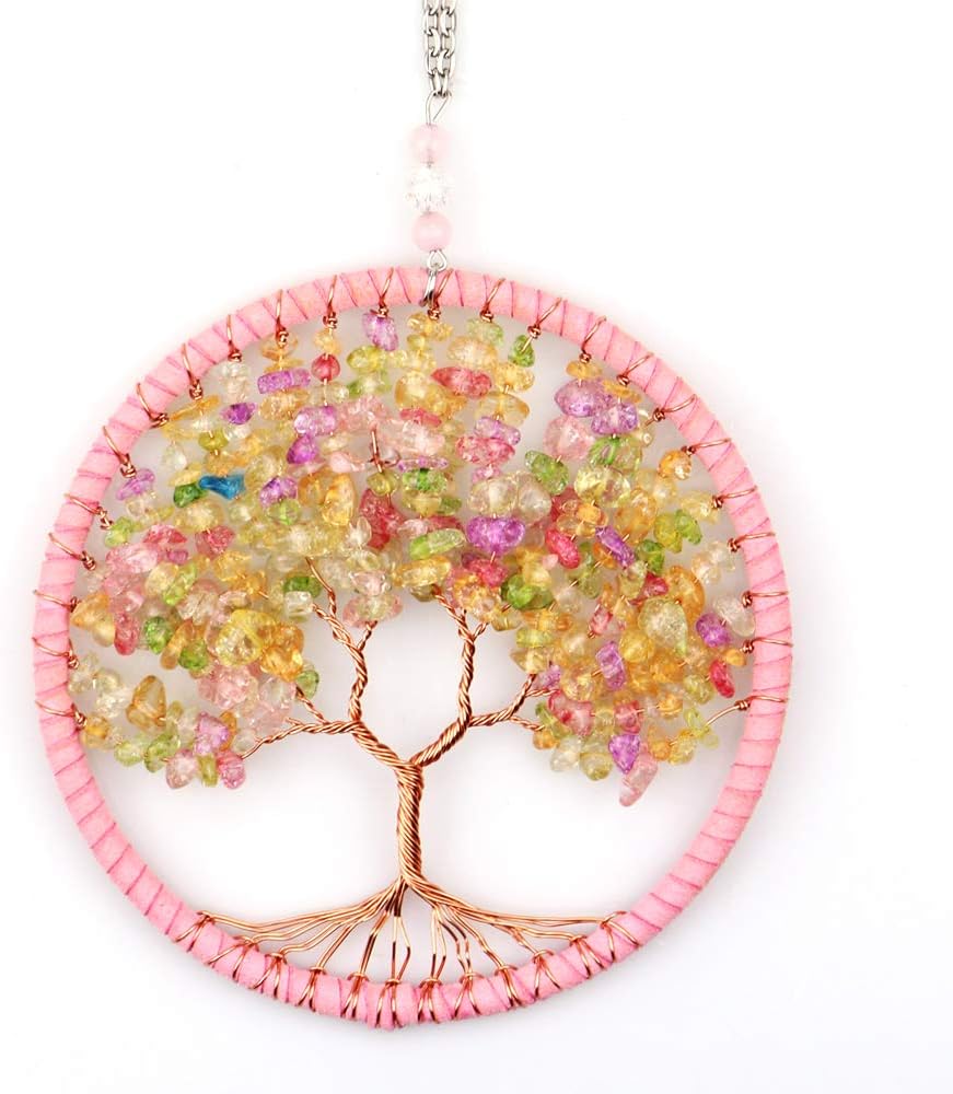 C100AE Atrapasueños Arbol de La Vida Decoracion Pared Atrapasueños Grande Atrapasueños Infantil Atrapasueños Coche Adornos Pared, para La Decoración del Hogar de La Habitación del Dormitorio