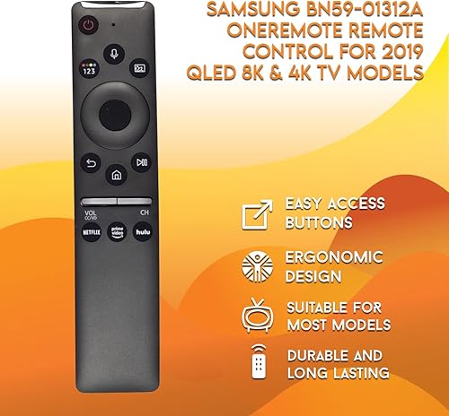 Vista 12 de Control remoto de repuesto universal para todos los televisores inteligentes Samsung QLED Crystal UHD LCD LED HDTV 3D 4K 8K (BN59-01268E)