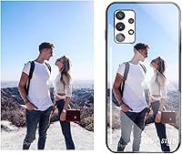 Vista 1 de IVY Funda de vidrio templado exclusiva personalizada para Samsung Glaxy A15 A25 A35 A55 A05S A05 A14 5G A53 A42 A13 A52 A32 A73 A33 A23