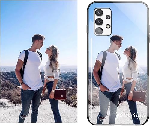 IVY Funda de vidrio templado exclusiva personalizada para Samsung Glaxy A15 A25 A35 A55 A05S A05 A14 5G A53 A42 A13 A52 A32 A73 A33 A23