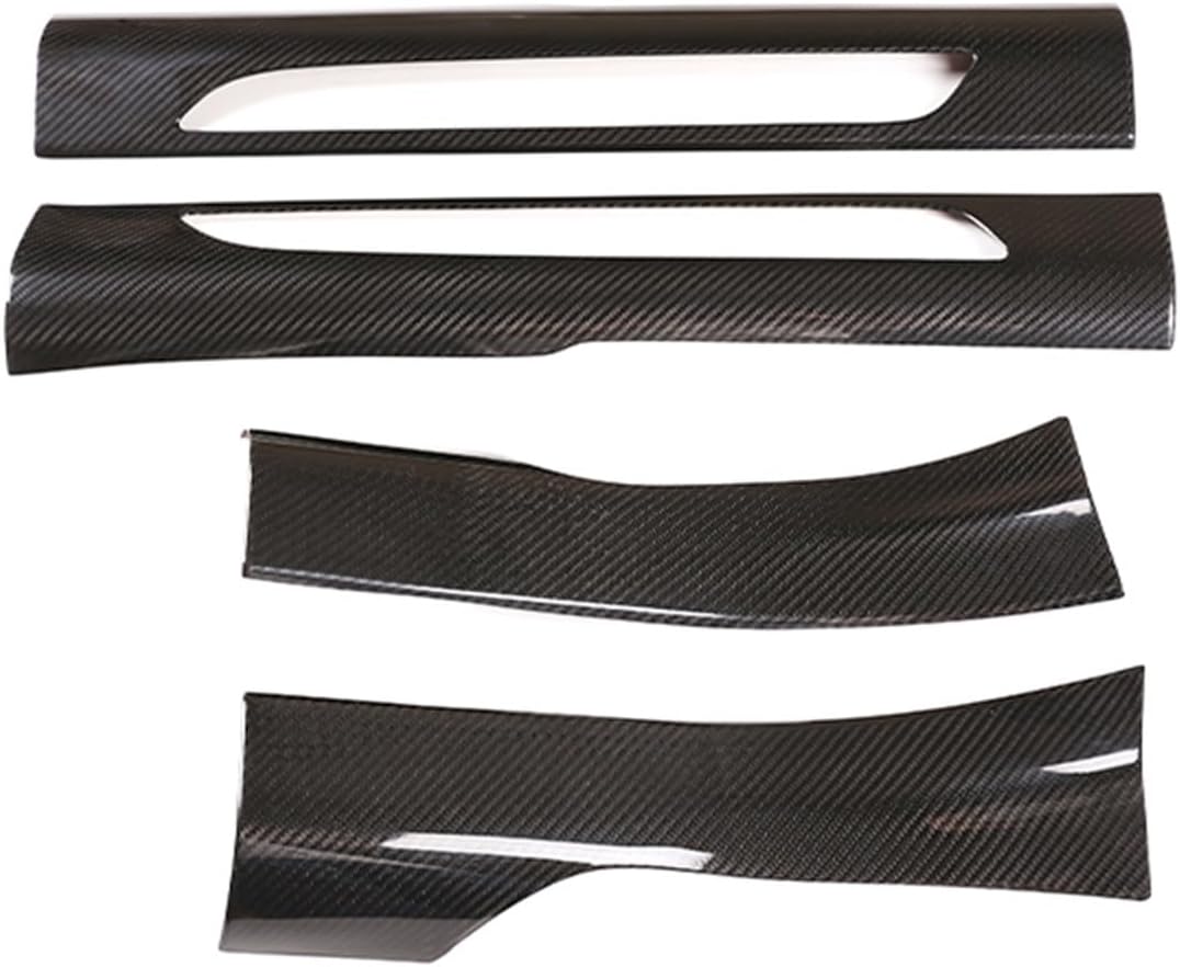 Car Interior Accessories for MACAN 2014-2021 / Car Door Sill Scuff Plate Cover Trim Real Carbon Fibre Welcome Pedal Guard(Inside)(Inside)