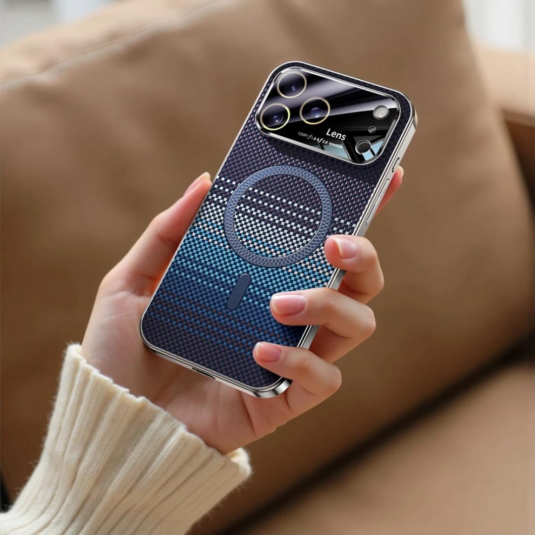 Funda para iPhone 14 Pro MAX para Hombre y Mujer, con Carga inalámbrica, de TPU Suave (para iPhone 14 Pro MAX/Azul Oscuro).