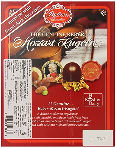 Reber Mozart Kugel 12 Piece Portrait Box, 8.5 Ounce #TOP1