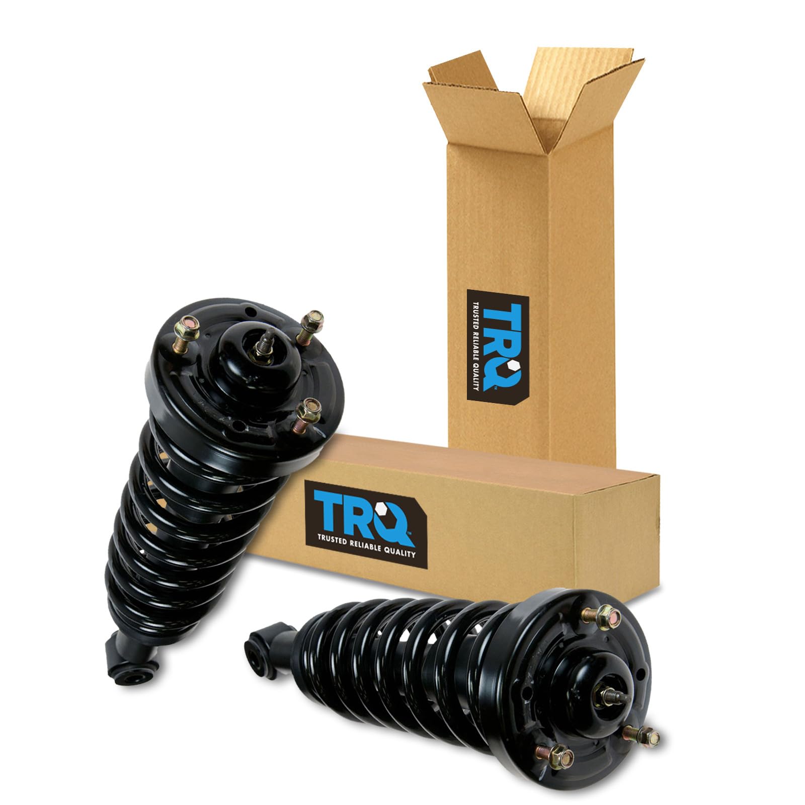 TRQ Front Shock Struts &amp; Springs Left &amp; Right Pair Set for F150 Pickup Truck
