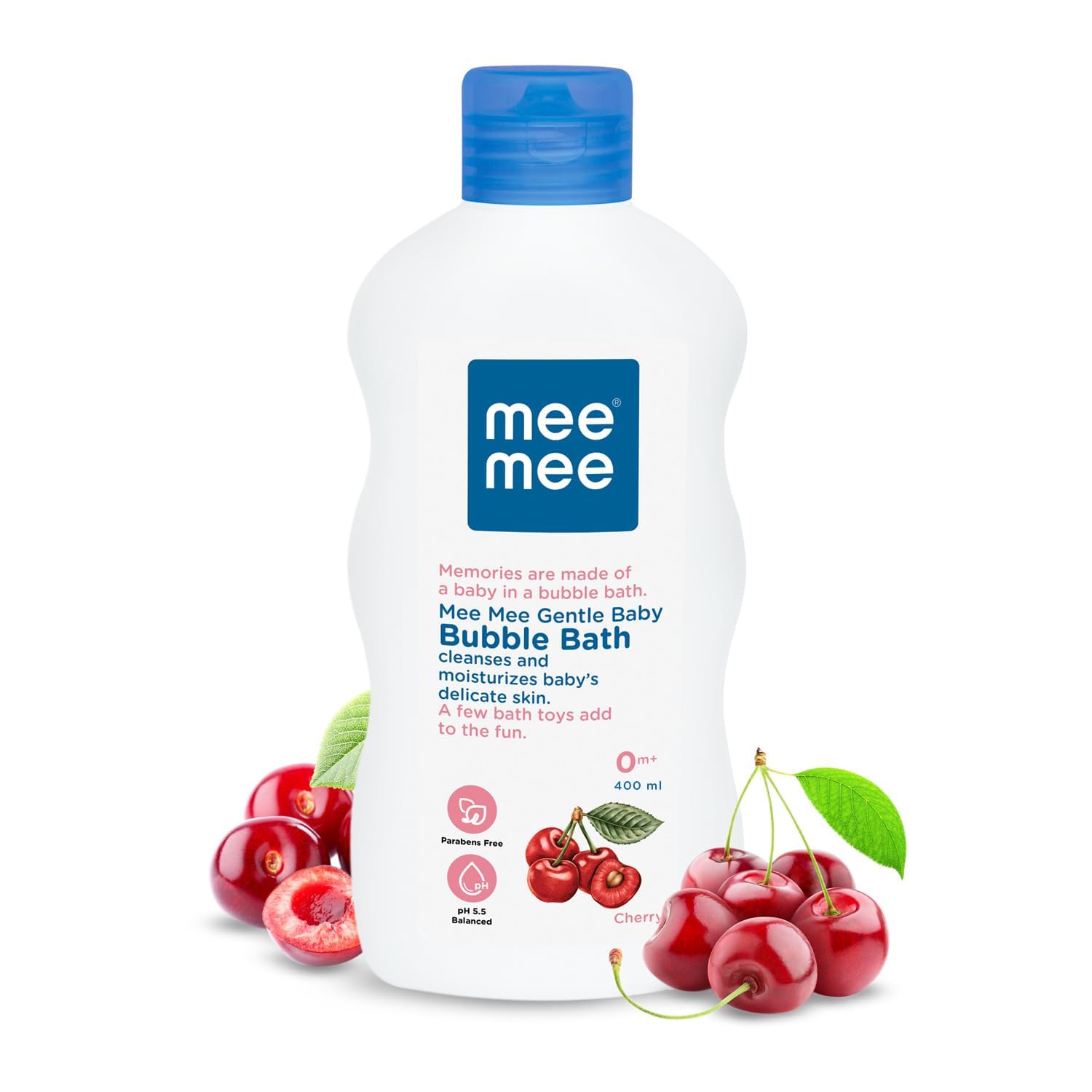 Mee Mee Baby Body Wash | 400ml (Pack of 1) With Cherry & Fruit Extracts | Tear-Free Formula | Moisturizes and Soothes Baby's Skin | No Parabens | Infant Friendly Natural Head to Toe Baby Mild Bubble Bath Dermatologically Tested | pH balanced | All skin types-image-24