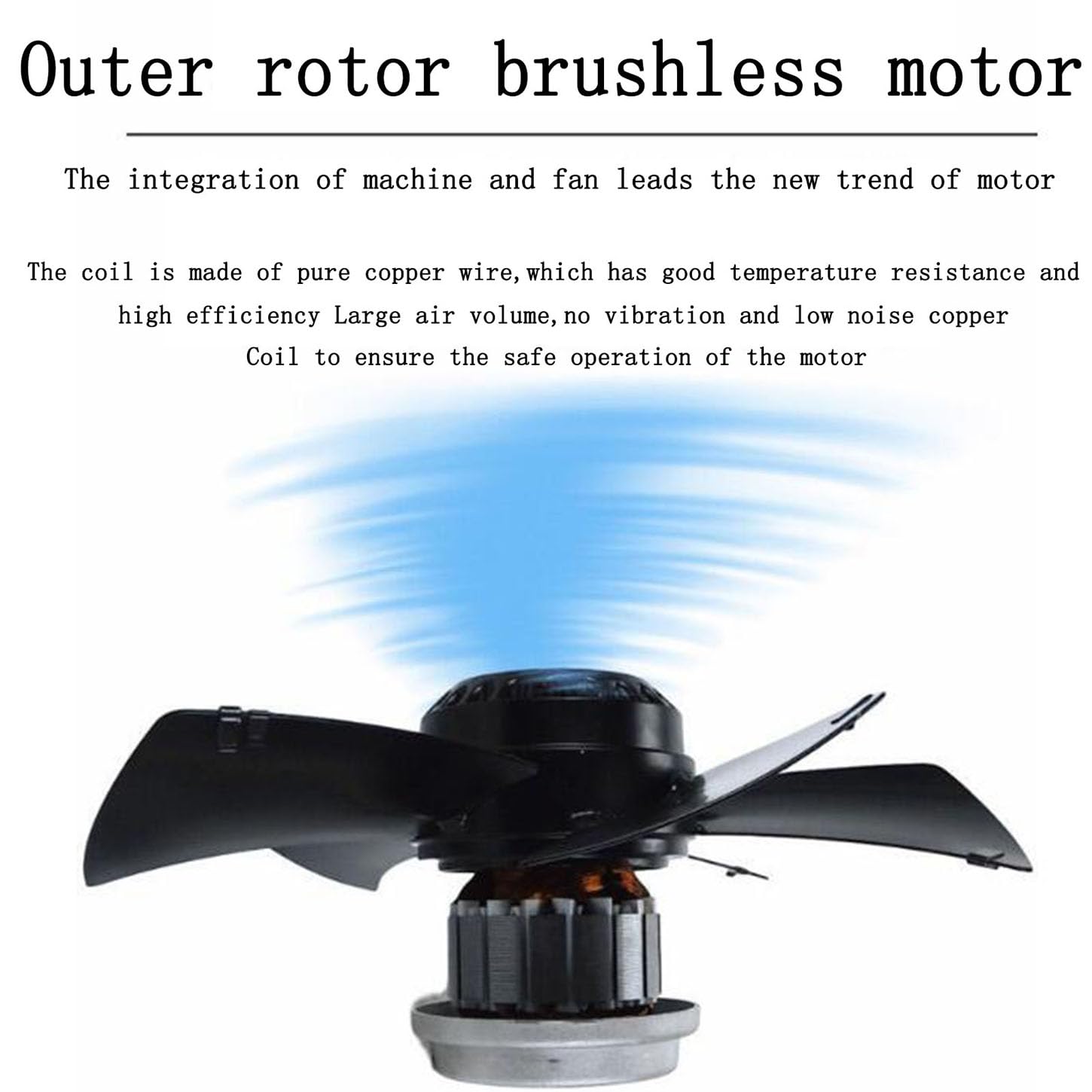 Extracteur d'air Écoulement Axial,Ventilateur Extracteur avec Ligne De Commutation De 1,8 M,Moteur sans Balais À Rotor Externe,Extracteur Air Chaud pour Cuisine,Serre,Garage,12 inches