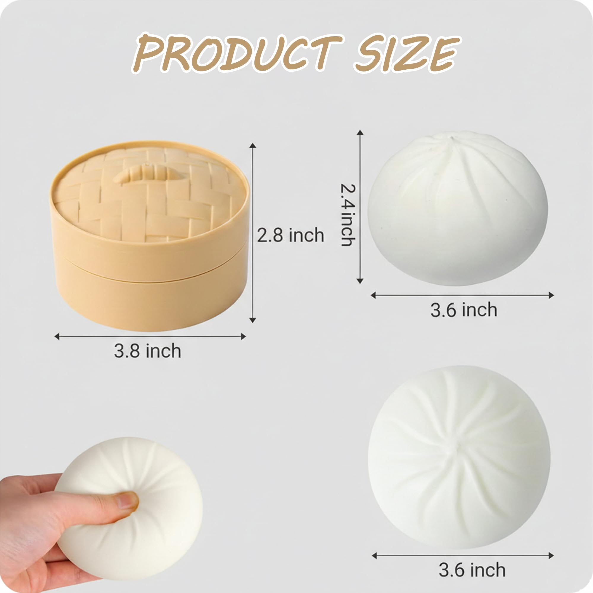 Squishy Dumpling Toy - zacht sensorisch compressiespel