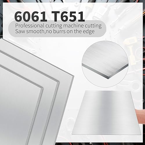 Miniatura 9 de Kit de cupón de soldadura de hoja de aluminio de 18 pulgadas de grosor de 2 x 4 pulgadas placa de aluminio lisa para MIG TIG Stick MMA soldadura de