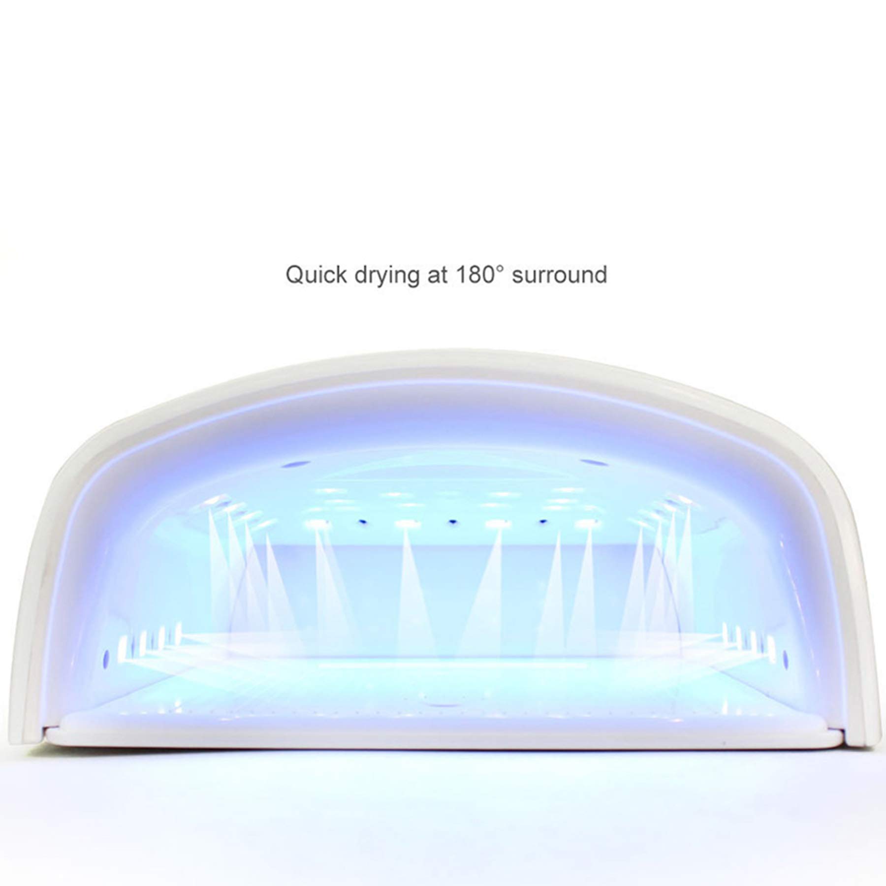 Essiccatore per lampada per unghie in gel ricaricabile da 48 W - Batteria da 7800 mAh Portatile Cordless 5 Timer Impostazione Lampada per fotopolimerizzazione a LED UV per gel e smalto normale per s