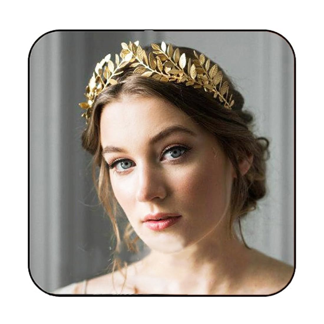 Evlry Greek Goddess Headband Accessories Gold Leaf Tiara and Crown for Women and Girls, One Size, Alloy, Not a Gemstone, Alloy, No Gemstone