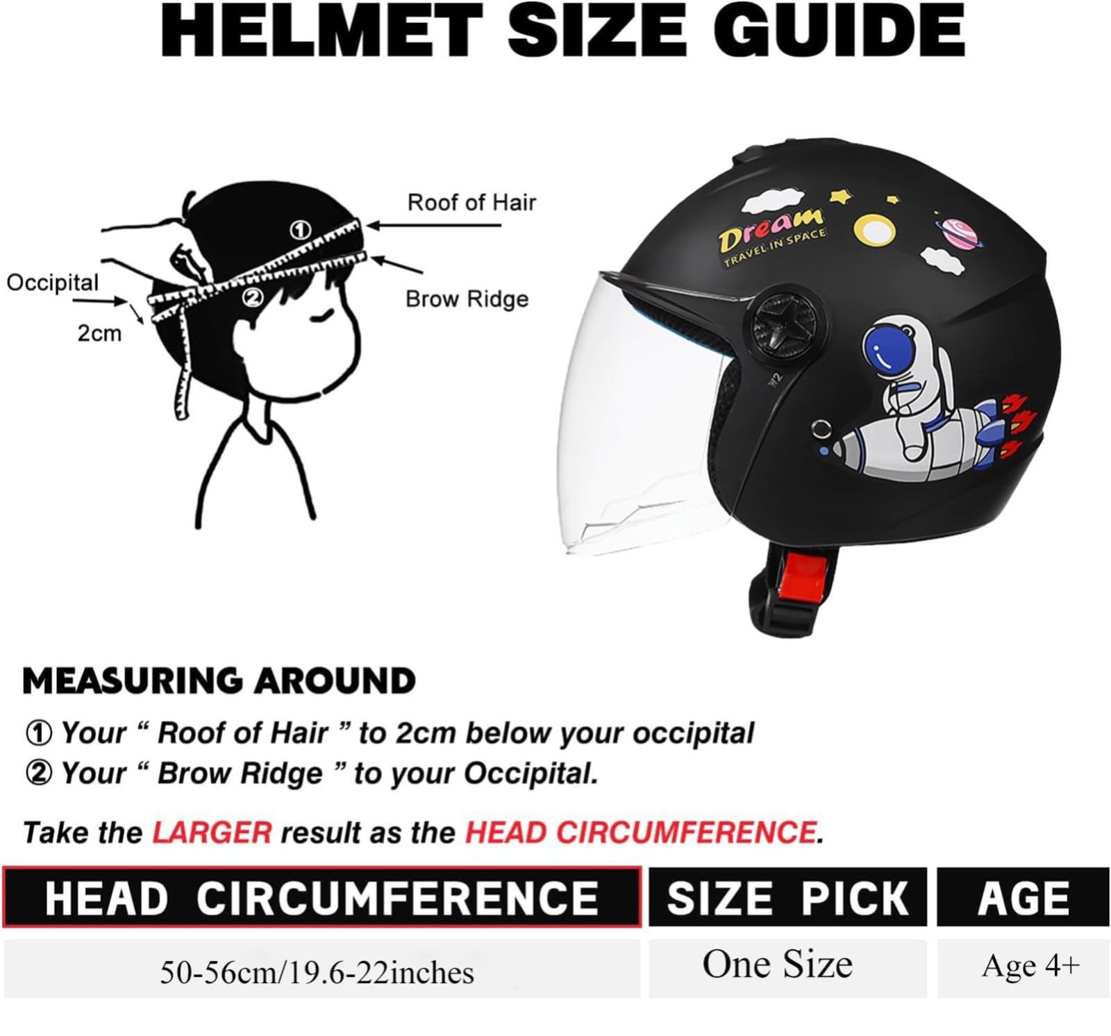 Casco Da Moto Per Bambini, Leggero, Aperto, Mezzo Casco, Per Ragazzi E Ragazze, Con Visiera Parasole, Per Ciclomotore, Per Tutte Le Stagioni, Per Bambini Dai 3 Ai 16 Anni Q,50-56cm