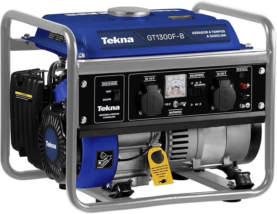 Tekna, Gerador de Energia GT1300 - 1250W 4 Tempos, Bivolt com AVR