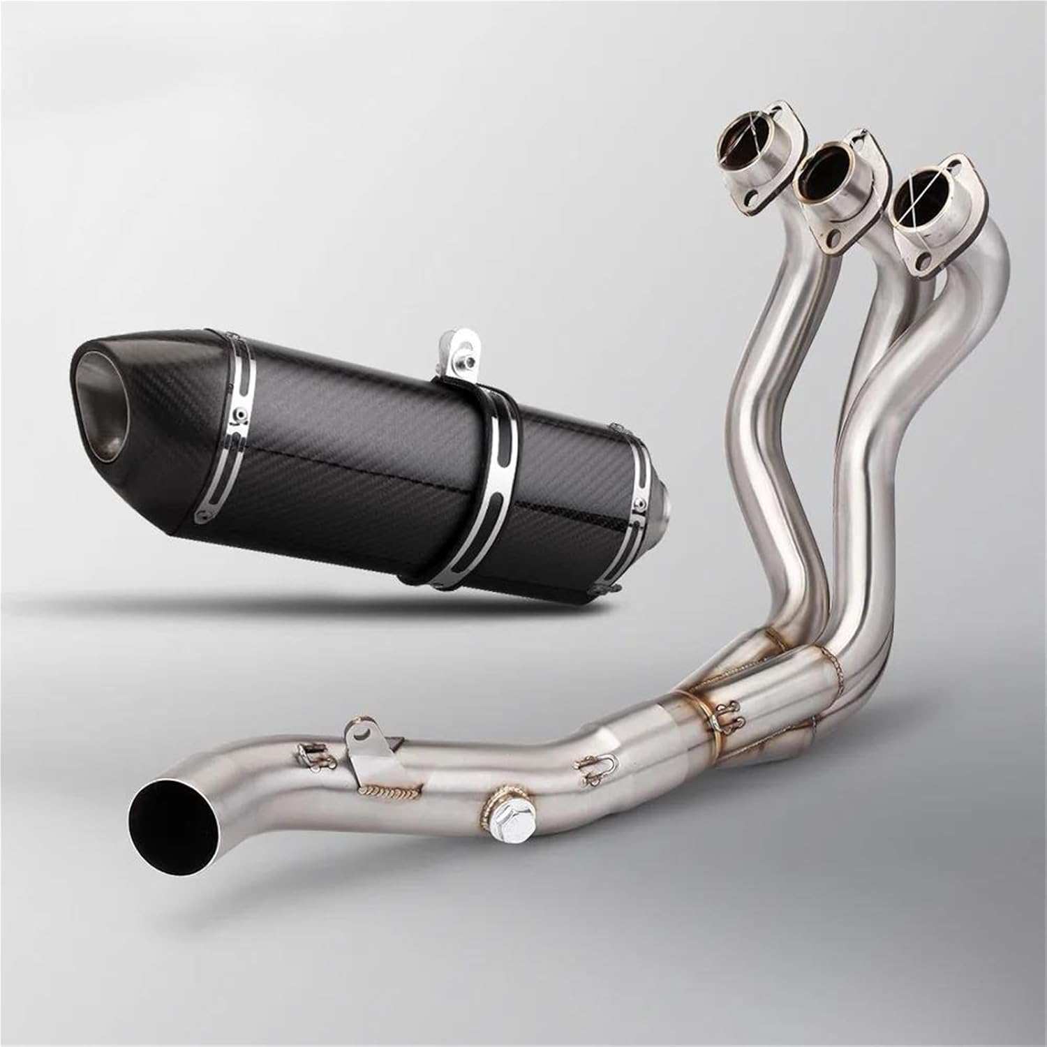 排気マフラー 51mm バイク用 スリップオンマフラー テールパイプ 1