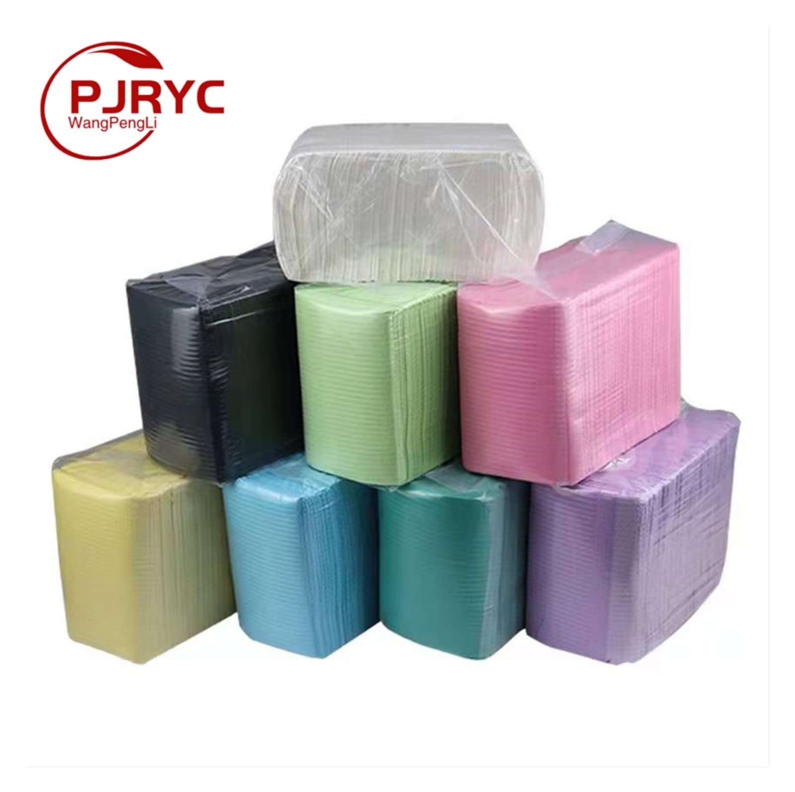PJRYC 125 Stück Zahn-Lätzchen, 33 x 45,7 cm, 3-lagig, Einweg-Lätzchen, wasserdicht, für Patienten, wasserdicht, Tattoo-Lätzchen, Zahnbauch(Schwarz)