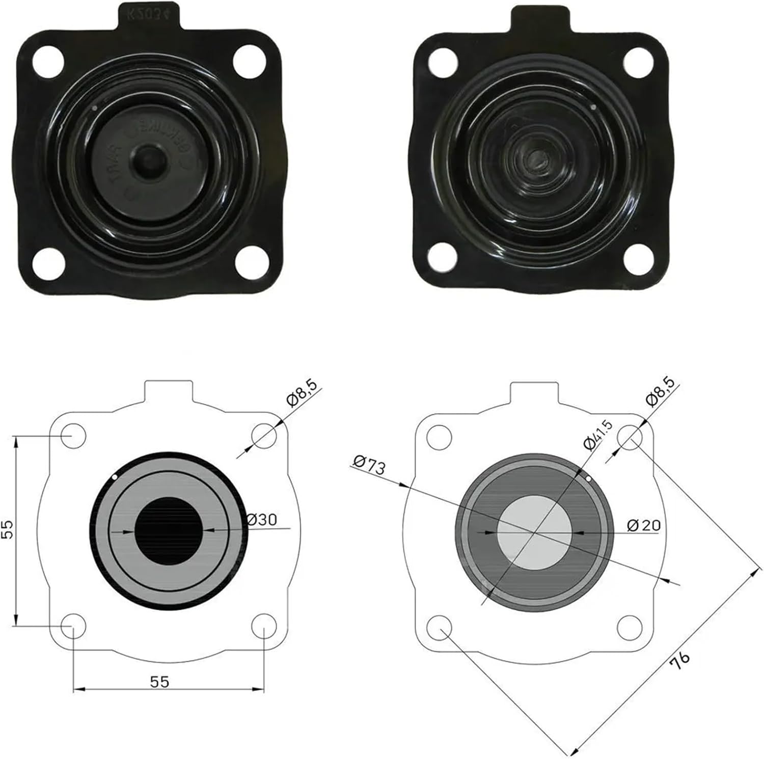 Shockwave Diaphragm Repair Kit K2034 3/4'' Inch for RCAC20 T4 ST4 DD4 FS4 Pulse Valve