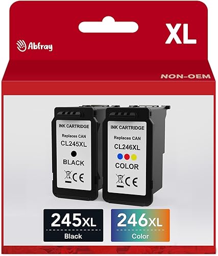 Paquete combinado de cartuchos de tinta 245 246XL para Canon 245 y 246 para PIXMA MG2420 MG2520 MG2522 MG2525 MG2920 MG2922 MG2924 MG3020 MG3022