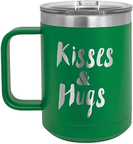 Taza de café con tapa abatible de 15.00 oz, con aislamiento para viajes | Ideas de regalo de cumpleaños o Navidad de mujeres o hombres | Compare con