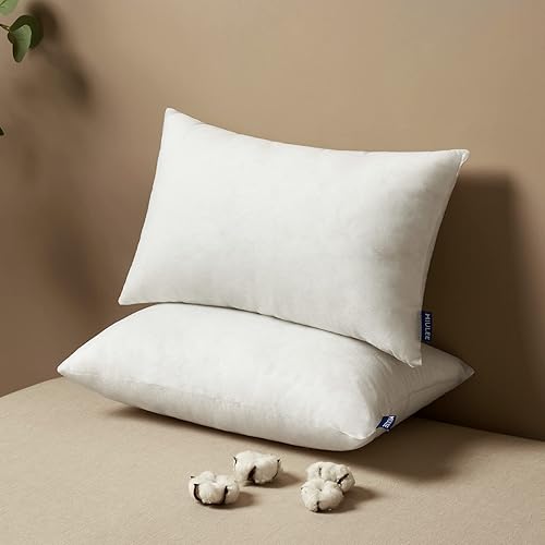 Miniatura 7 de MIULEE Relleno de almohada de 12 x 24 pulgadas, rellenos de almohada rectangulares decorativos, forma de almohada esponjosa de primera calidad para