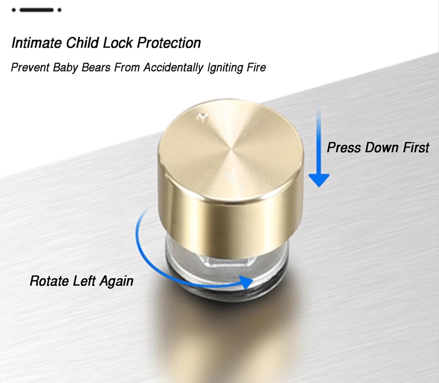 Gas Cooktop,Desktop/Embedded Gas Stove Gas Hob,Heat Load 24566.4BTU,for Caravan Home Camping Catering,NG/LPG,Electronic Pulse Type Burner(Ng)