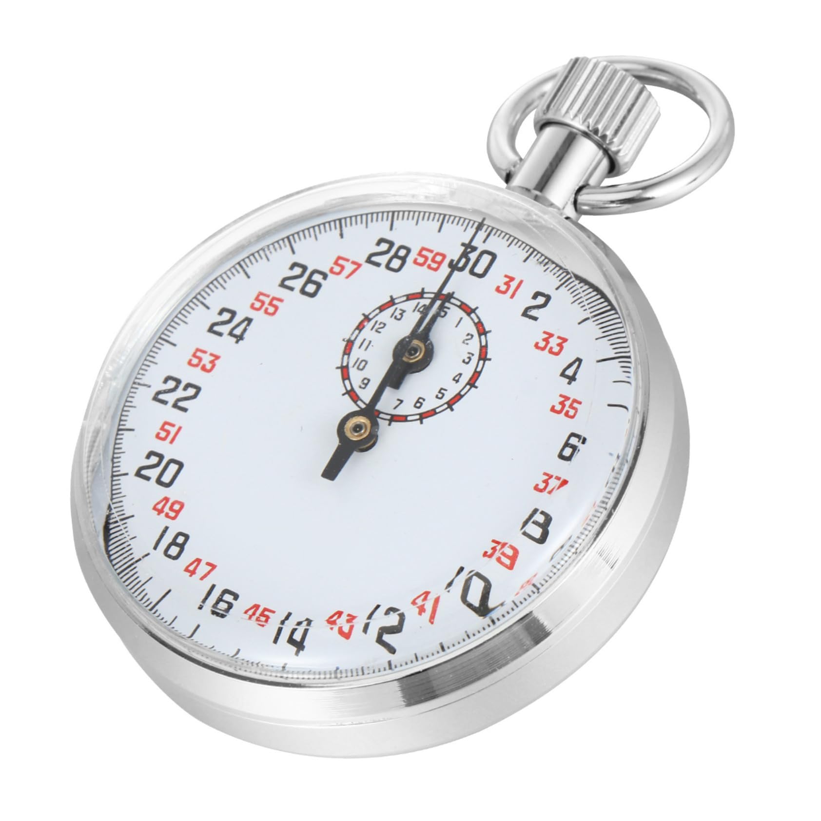 Cronometro Meccanico in Metallo Secondi per Esperimenti di Fisica Timer Analogico Portatile per Corsa e Attività Outdoor Stopwatch Multifunzionale Ergonomico per Insegnamento e