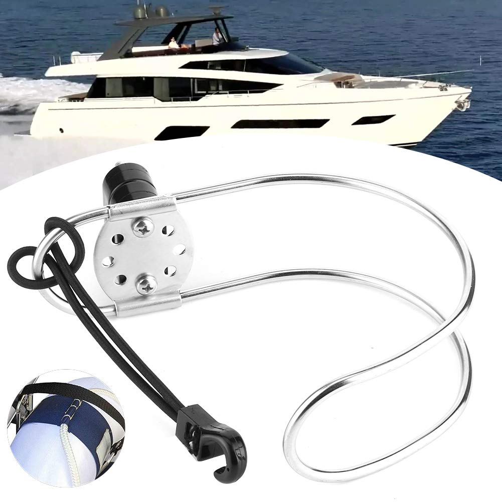 Supporto Salvagente In Acciaio Inox | Anello 5,3 Pollici | Per Ferro Di Cavallo | Nautica - Foto 10