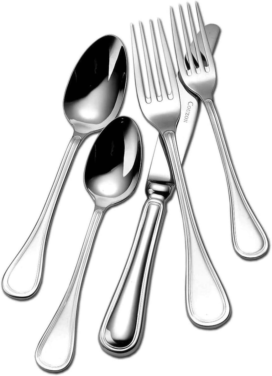Couzon Lyrique Five Piece Silverware Set - Silver Plate 150401